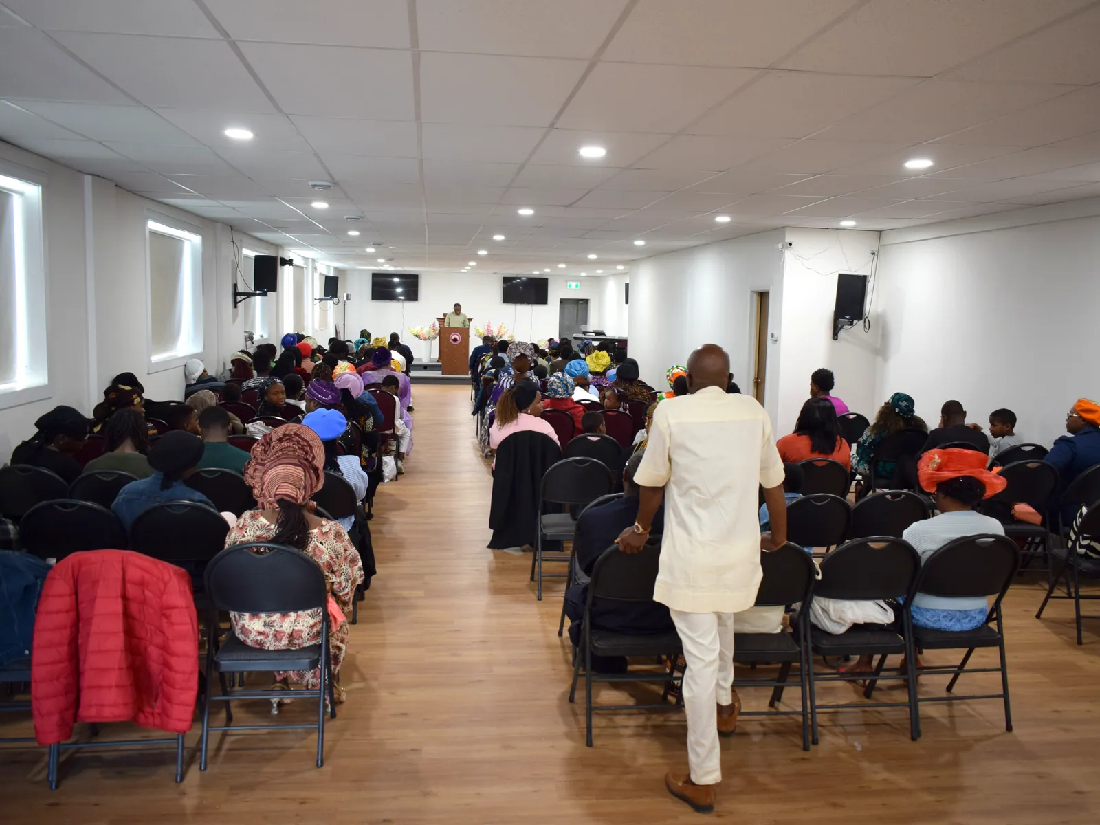 Sunday worship service in the new church extension at Mountain of Fire & Miracles Ministries Saskatoon