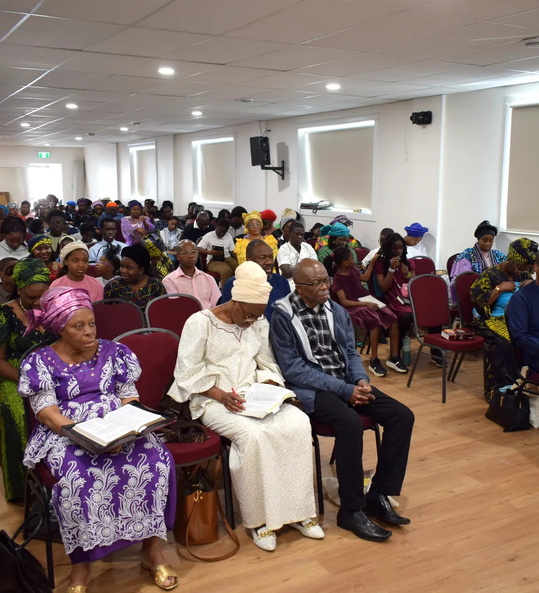 MFM Saskatoon congregation gathered in the new church extension